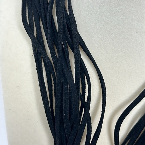 Silpada Multi Strand Leather Necklace with Silver Disc Pendant N1124 - Picture 3 of 7